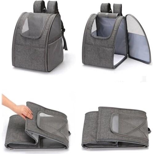 Dog Bag Cat Carrier Pet Puppy Backpack Black Bag Dogs Backpacks Outdoor Breathable Foldable Pet Backpack for Travel Small Dog