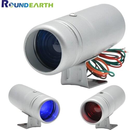 Round Earth Racing Tachometer RPM Tacho Gauge Shift Light Lamp White Shell Red and Blue Warning light 1000-11000 RPM Car Meter