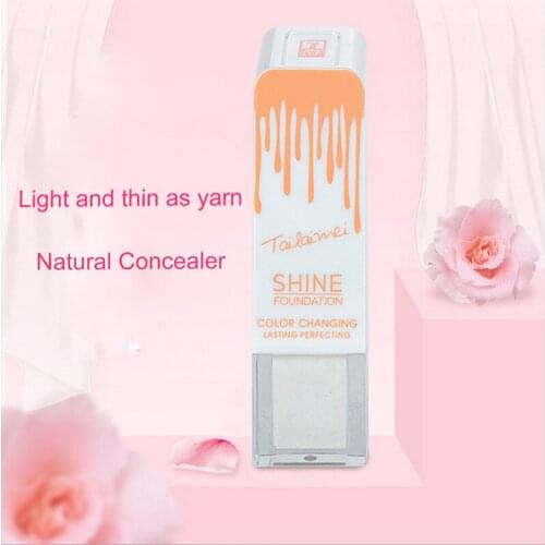 TLM high-end warm-changing skin foundation liquid brighten natural portable long-lasting moisturizing non-fading concealer