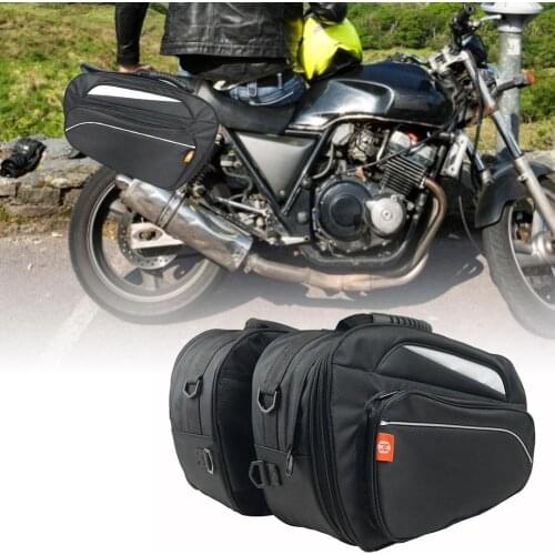 Waterproof Motorcycle Saddle Bag Moto Helmet Travel Bags Suitcase With Raincover For Motorcycle Rear Seat Bag