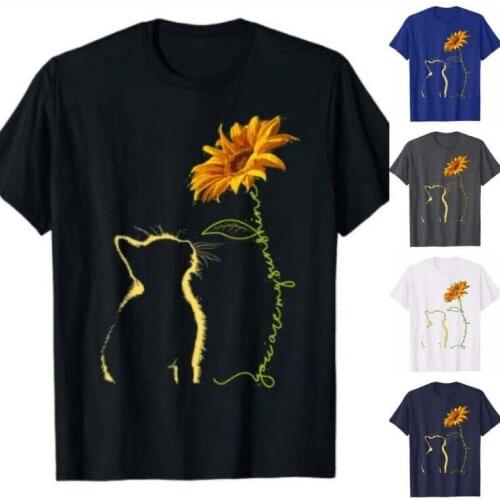 Casual Style Womens Tees New Fashion Breathable T-Shirt Flower Chrysanthemum Printing Tops Oversize S-Xxxl Tees Shirts Female
