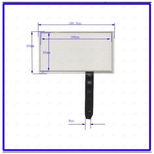 ZhiYuSun 167mm*93mm 7inch Touch Screen glass resistive USB touch panel 167*93 TOUCH SCREEN