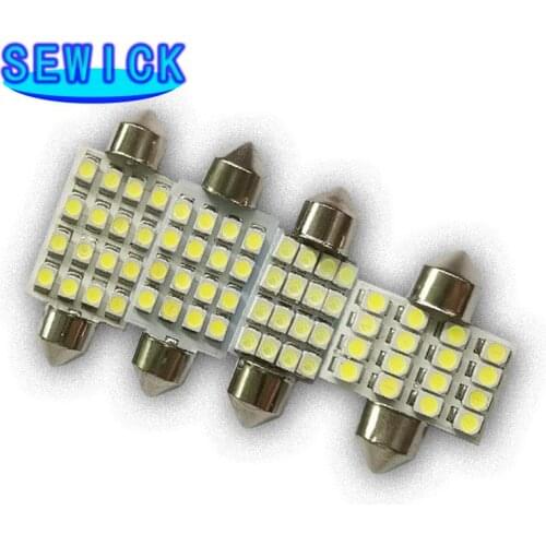 10PCS 3528 1210 white 16 SMD LED Car Dome Festoon Interior Lights Bulbs 31MM 36MM 39mm 41MM Auto Roof Car Trunk light DC 12V