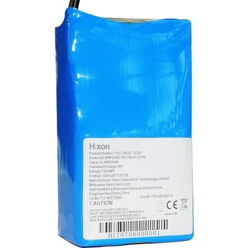 18650-22PM Cell 4.4Ah 36v Li-Ion Battery with Samsung SDI cells for Smart Electric 2 wheel self balancing