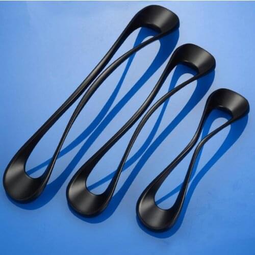 3.75'' 5'' Black Silver Chrome Dresser Pulls Drawer Knobs Pull Handles Cabinet Door Handles Pulls Kitchen Furniture Hardware