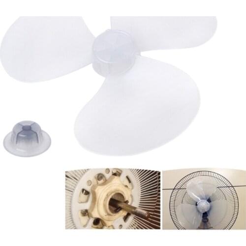 3 Leaves Clear Plastic Fan Blade Replacement for 12 Inch Pedestal Fan Stand Fan