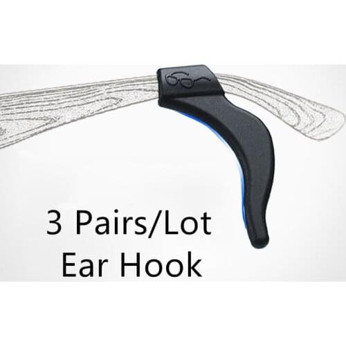 A013 3Pair/Lot Anti Slip Ear Hook Eyeglass Eyewear Accessories Glasses Silicone Grip Temple Tip Holder Spectacle Eyeglasses Grip