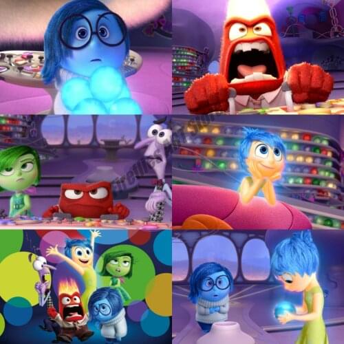 Diamond Mosaic Disney Animation Minds 5D DIY Diamond Painting Anime Cross Stitch Kits Embroidery Full Round Home Decoration