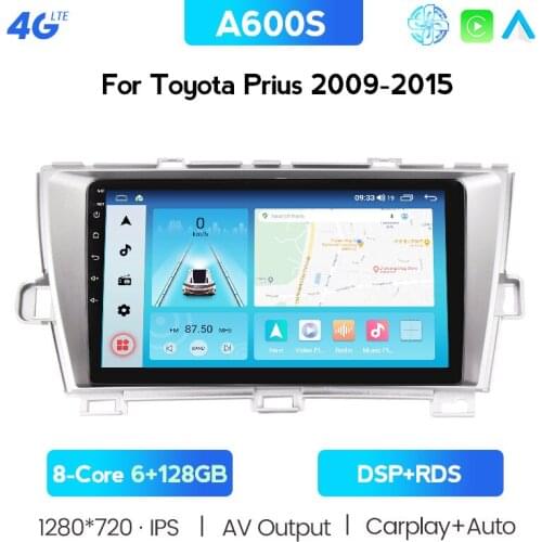 Car Radio 2 DIN Android 10 For Toyota Prius 2009 2010-2013 2DIN Car Stereo Auto Audio Navigation Multimedia System Split Screen