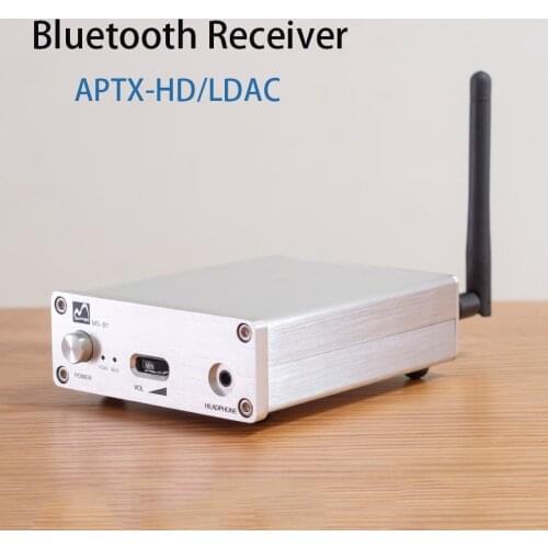 MS-B1 CSR8675 Bluetooth 5.0 Receiver DAC Assembled Silver For APTX-HD LDAC Car Audio Electronics