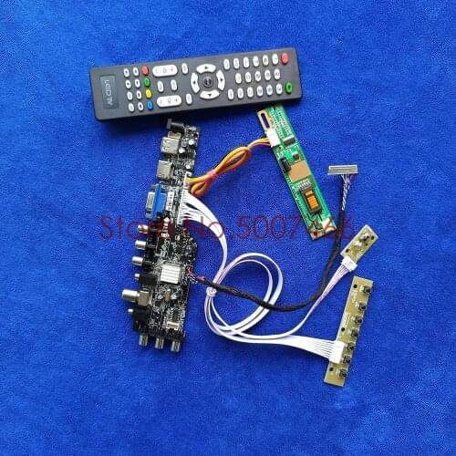 For LTN141AT02/LTN141AT03/LTN141AT07/LTN141AT13 1280*800 LCD drive board kit panel 1CCFL digital DVB 30 Pin LVDS USB VGA AV