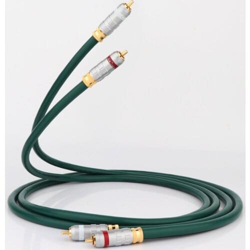 Preffair Pair High Quality HiFi Audio RCA To RCA Cable Audio Signal Line with 24k Gold Plated RCA Plug RCA Extension Cord Cable