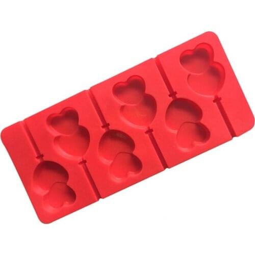 Love Heart Lollipop Molds Jelly and Candy Molds Cake Mold Variety Cake Decorating Form Silicone Bakeware