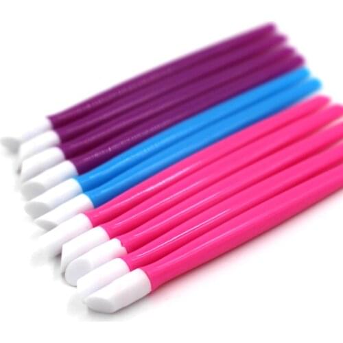 10Pc/Set Cuticle Pusher Manicure Tool Nail Art Stick Cuticle Pusher Remover Pedicure Art Tool