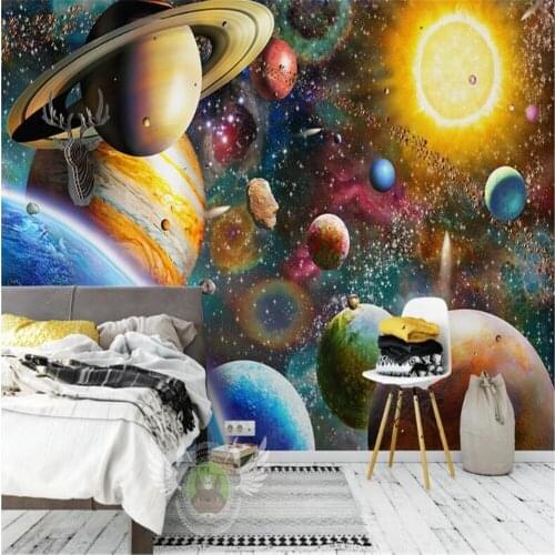 Milofi custom wallpaper wallpaper non-woven space universe childrens room bedroom large mural photo wall