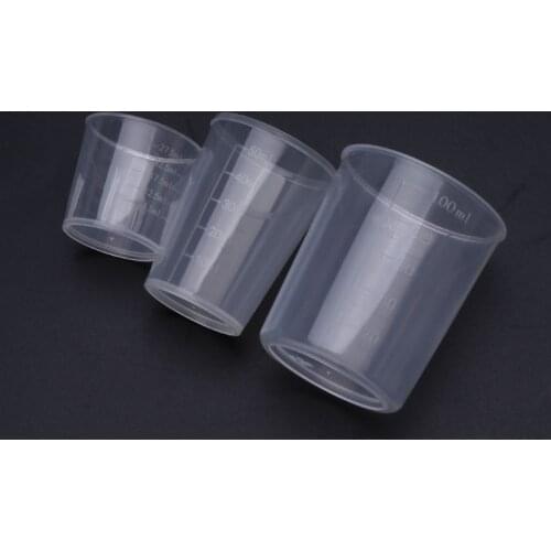 Measuring Cup, 3Pcs DIY Epoxy Resin Plastic Measuring Cups Set 30 50 100ML For Jewelry Making
