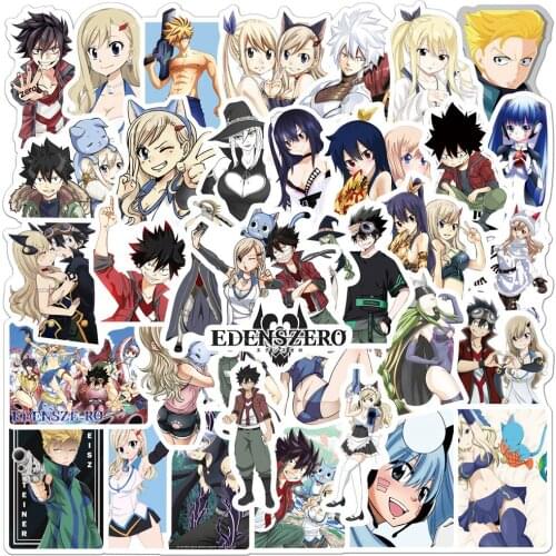 10/50/Pcs EDENS ZERO Stickers Cartoon Graffiti Stickers for DIY Luggage Laptop Refrigerator Motorcycle Sticker