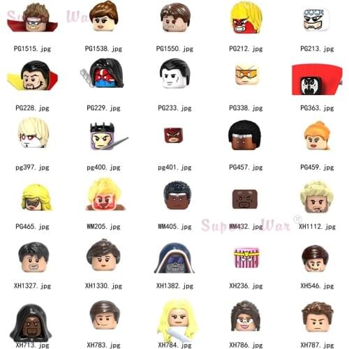 Single Figures Head accessories Building Blocks toys for Series-050