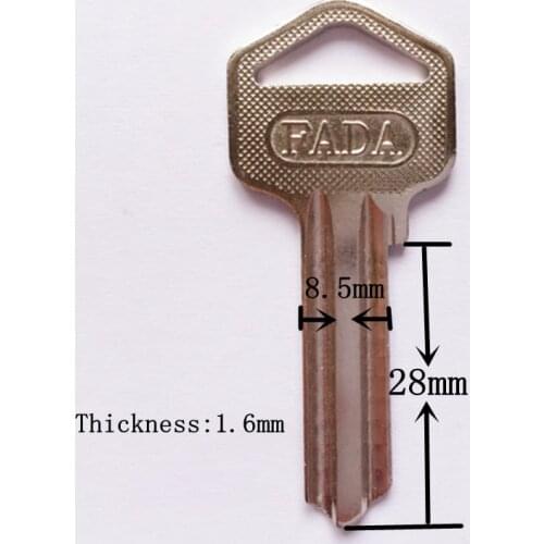 Wholesale brass door key blank S type groove blank key locksmith supplies[5pcs/lot]