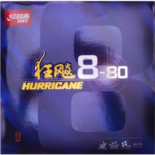 Original DHS hurricane 8-80 table tennis rubber high sticky rubber with high elastic sponge for 40+ table tennis racket game