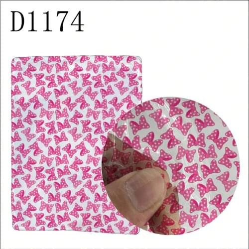 10pcs PVC 9.5*12.5cm printed Transparent Shaker Pocket Patterned Sealed Plastic pouch to DIY shaker bow D1174