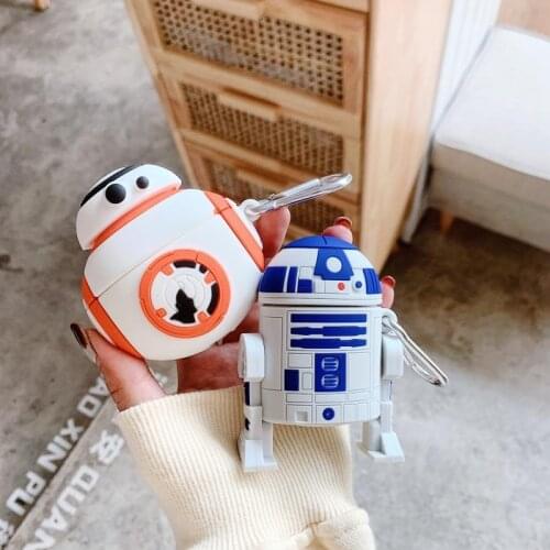 Starwars R2D2 Airpods Case Silicone Disney Anime Fidget Toys Protector Cases for Airpods Pro Airpod 2 Air pods 1