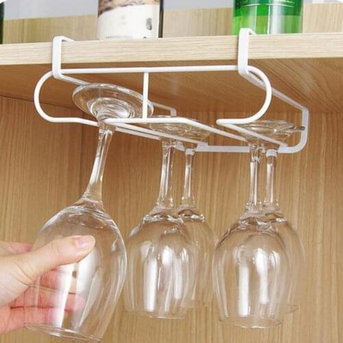 Wine Glass Hanger Rack Wine Glass Rack Metal Holder Under Cabinet Stemware Hanger Shelf Hanging Stemware Holder Organizer