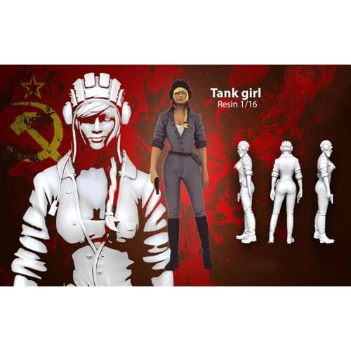 1/16 Unpainted Resin Figure Tank Girl