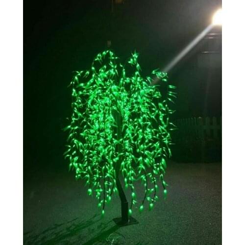1.8M/6ft Height Rainproof LED Artificial Willow Weeping Tree Light 960pcs LED Bulbs 110/220VAC fairy garden decor