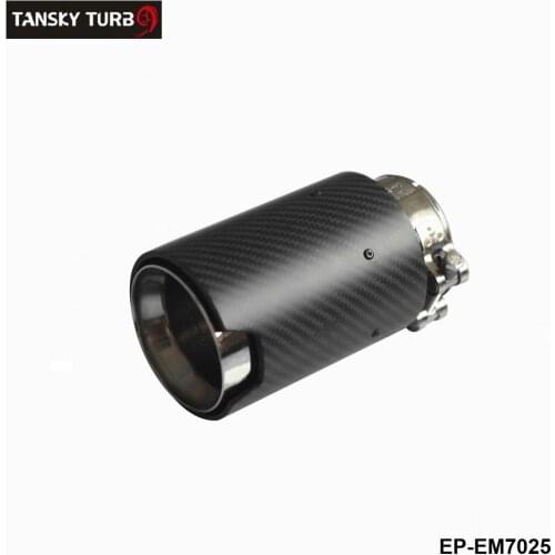 1Pcs Universal ID 2.5'' 63mm OD:92mm Carbon Fiber Exhaust Tip/Muffler for End Pipes Car Exhaust Tips EP-EM7025
