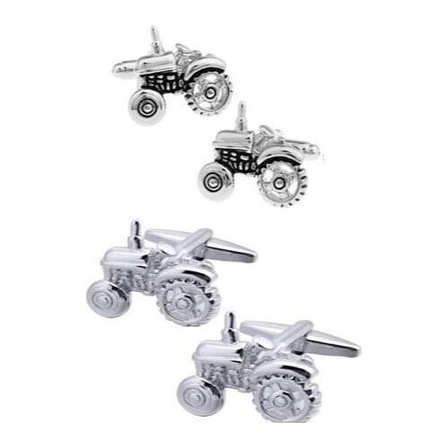 10pairs/lot Vintage Farm Tractor Cufflinks Copper Plating Retro Tractor Shirt Cuff Link Mens Jewelry Accessory Wholesale