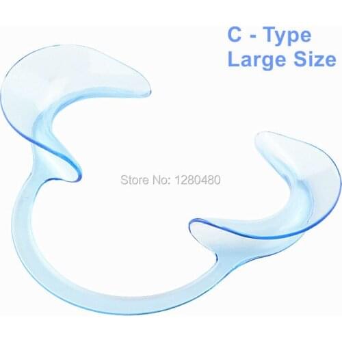 10 Pcs Dental Materials Blue C Type Tooth Intraoral Lip Cheek Retractor Mouth Opener Teeth Whitening Large Size Dentist