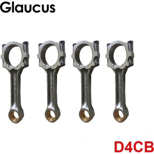 4pcs D4CB engine connecting rod conrod for Hyundai H1 H200 Starex Porter Kia Sorrento 2497CC 2.5 CRDI 16V 23510-4A500 235104A500