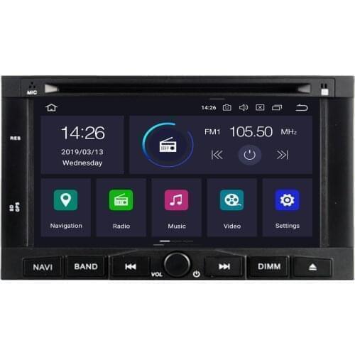 2din Android 10 4+32G Car dvd radio audio Multimedia player for PEUGEOT/Partner 3008 5008 GPS Navigation WIFI BT RDS free map
