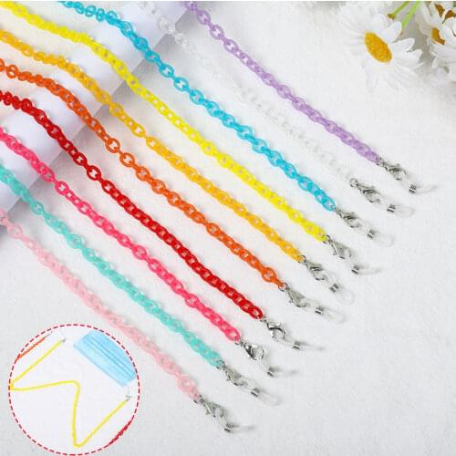 Multifunctional Acrylic Chain for Face Mask Necklace Glasses Chain Sunglasses Straps Mask Lanyards Women Men Neck Chains Holder