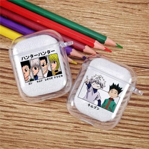 Hunter X Hunter HXH Anime Hunter X Hunter 3 Earphone Case for Airpods 2 1 Cute Soft Clear Transparent Coque for Air Pod Cases