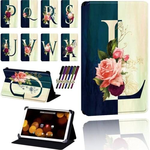 For Argos Bush Spira/Breezie/Eluma/MyTablet Leather Adjustable Dust-proof for 7 8 10 10.1 Inch Tablet Protective Case + Stylus