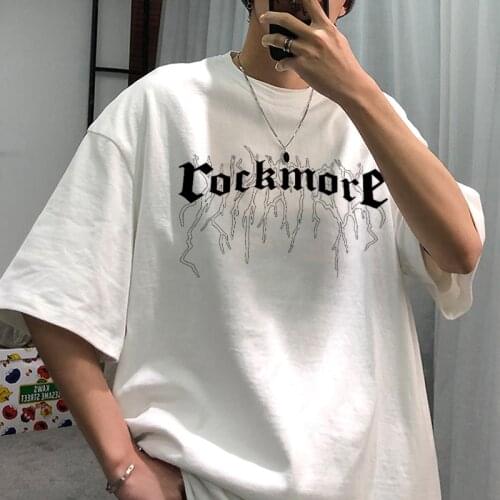 Women T-shirt Harajuku Gothic Hip Hop Men' Tshirt Cool Tops Female T Shirt Oversized O-Neck Casual Short Sleeve Ladies Clothing
