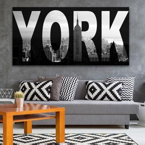 GOODECOR Wall Canvas Art Home Decor Canvas Painting New York City Landscape Wall Art Poster Picture for Living Room