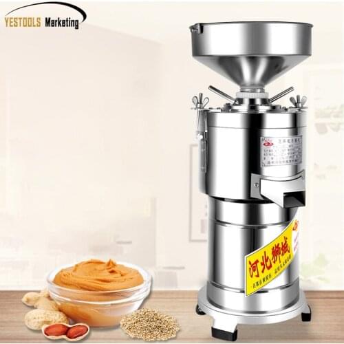 Commercial Use Peanut Butter Machine 1.1kw 110V 220V Seasum Butter Maker Nuts Butter Making Machine Sauce Paste Grinder
