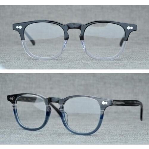 LKK Top Quality Acetate Frame Lemtosh Style Eyewear Frame Vintage Round Brand Design Eyeglasses Oculos De Grau