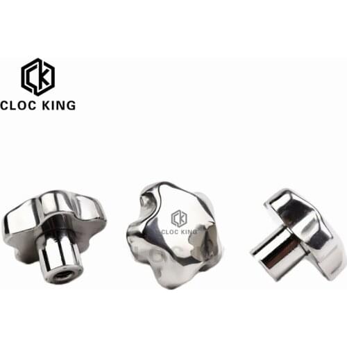 M6/8/10/12/14mm Stainless Steel 304 Female Thread Star Knob Handles Star Shaped Through Hole Clamping Nuts Knobs Plum hand wheel