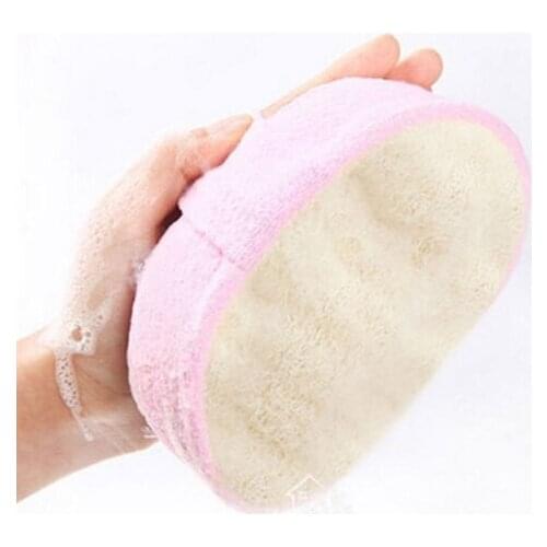 1 Pcs Soft Fresh Natural Loofah Luffa Sponge Shower Spa Body Scrubber Exfoliator Bathing Massage Brush Pad