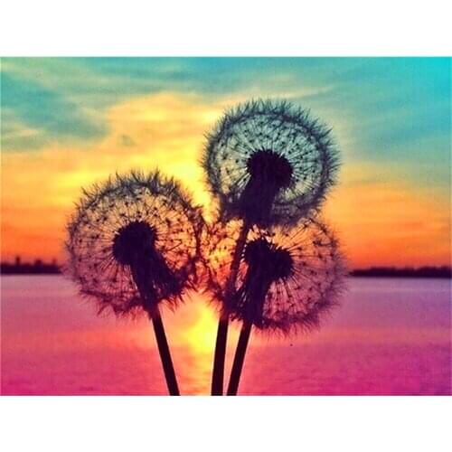 Cartoon Flowers Rose Sunflower DIY Embroidery Cross Stitch 11CT Kits Needlework Craft Set Cotton Thread Printed Sell