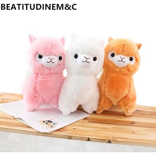 New Saddle Alpaca Plush Doll Toy Fabric Sheep Soft Stuffed Toy Toys for Children Home Decor Birthday Gift
