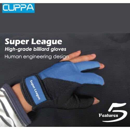 Cuppa Three Fingers Glove Professional 3 Colors Billiard Accessories China