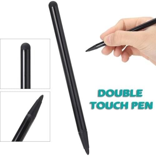 Pohiks 1pc High Quality Three Color Dual Head Touch Screen Stylus Pen Capacitive Practical Rubber Pens For Phone Tablet PC