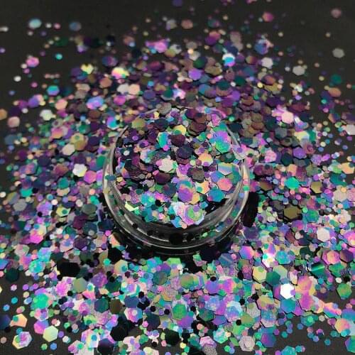 Charm Glitter Holographic Nail Hexagonal Pi New Unicorn shape glitter snowflake glitter for Nail Art Sequins Paillette Decoratio