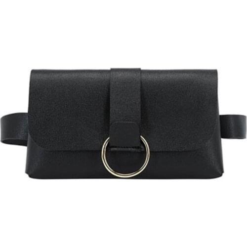 Women Mini Envelope Waist Bag PU Leather Clutch Cell Phone Purse Chest Bags Fashion Pouch 066F
