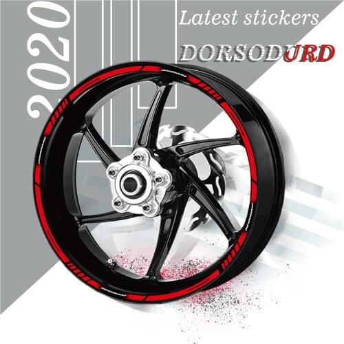 Motorcycle reflective Tire sticker Moto wheel rim decoration protection decal stickers For APRILIA DORSODURO dorsoduro 750 1200